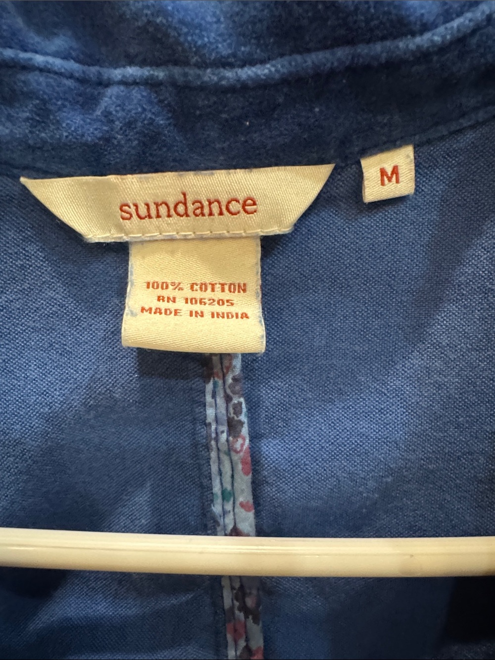 Sundance Blue Cotton Blazer Jacket